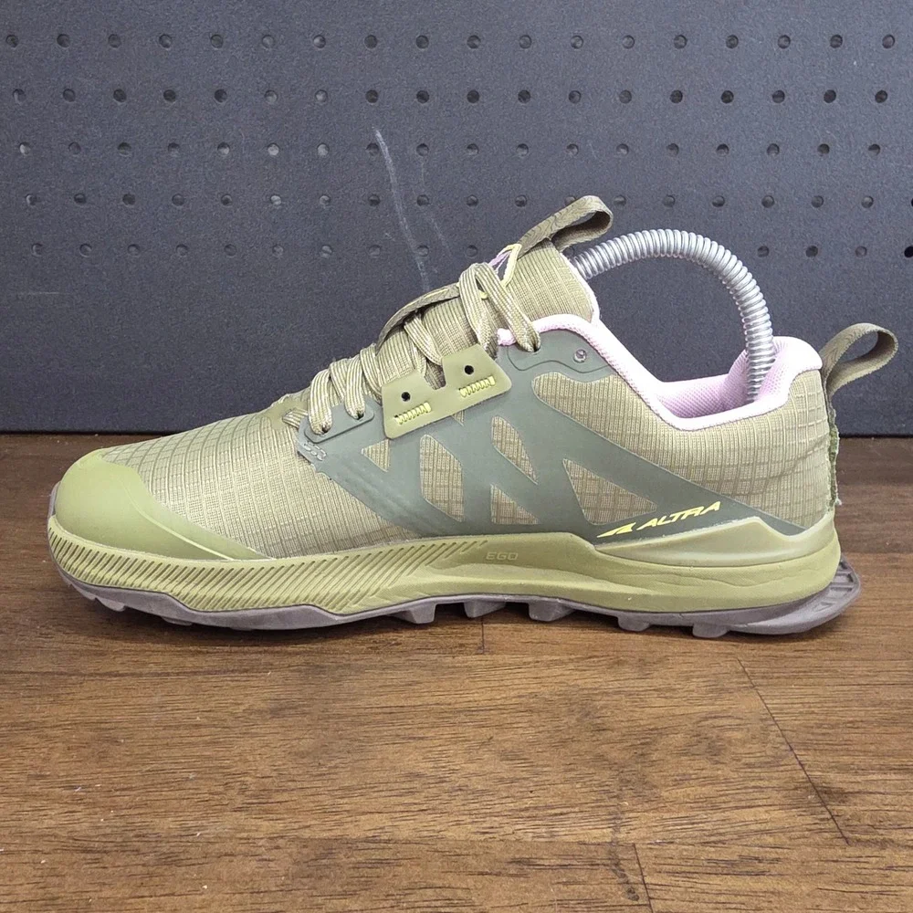 Altra Lone Peak 8 Trail Running Shoes Womens 7 Green Pink ALOA85ND315
